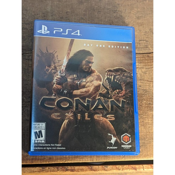 Conan Exiles: Day One Edition (Sony PlayStation 4 PS4, 2018) Complete With Map